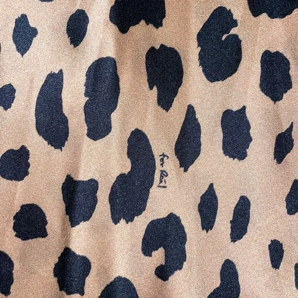 Cheetah print long skirt